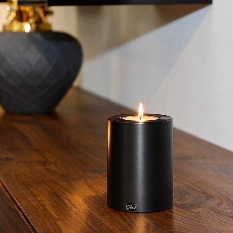 Trend Black dizaina svece Ø10 × 15 cm