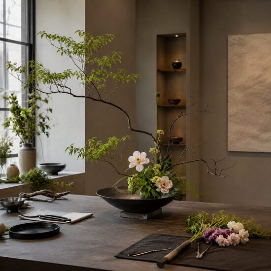 5.07. modernā IKEBANA | ziedi kā māksla
